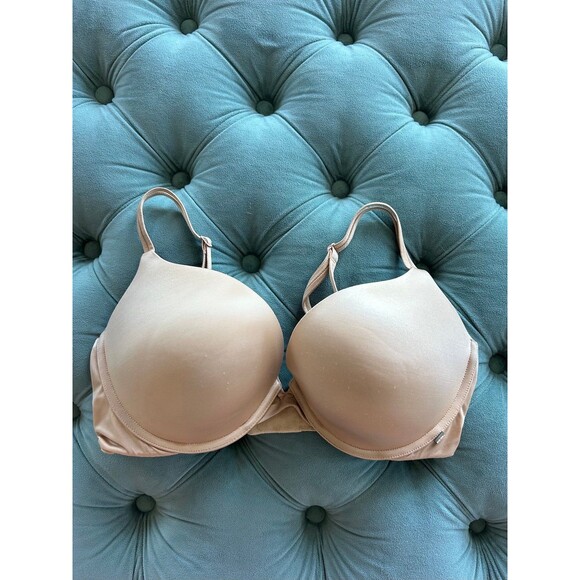 Victorias Secret Very Sexy Push Up Bra 34DD Nude Underwire VERY PADDED - Picture 4 of 4